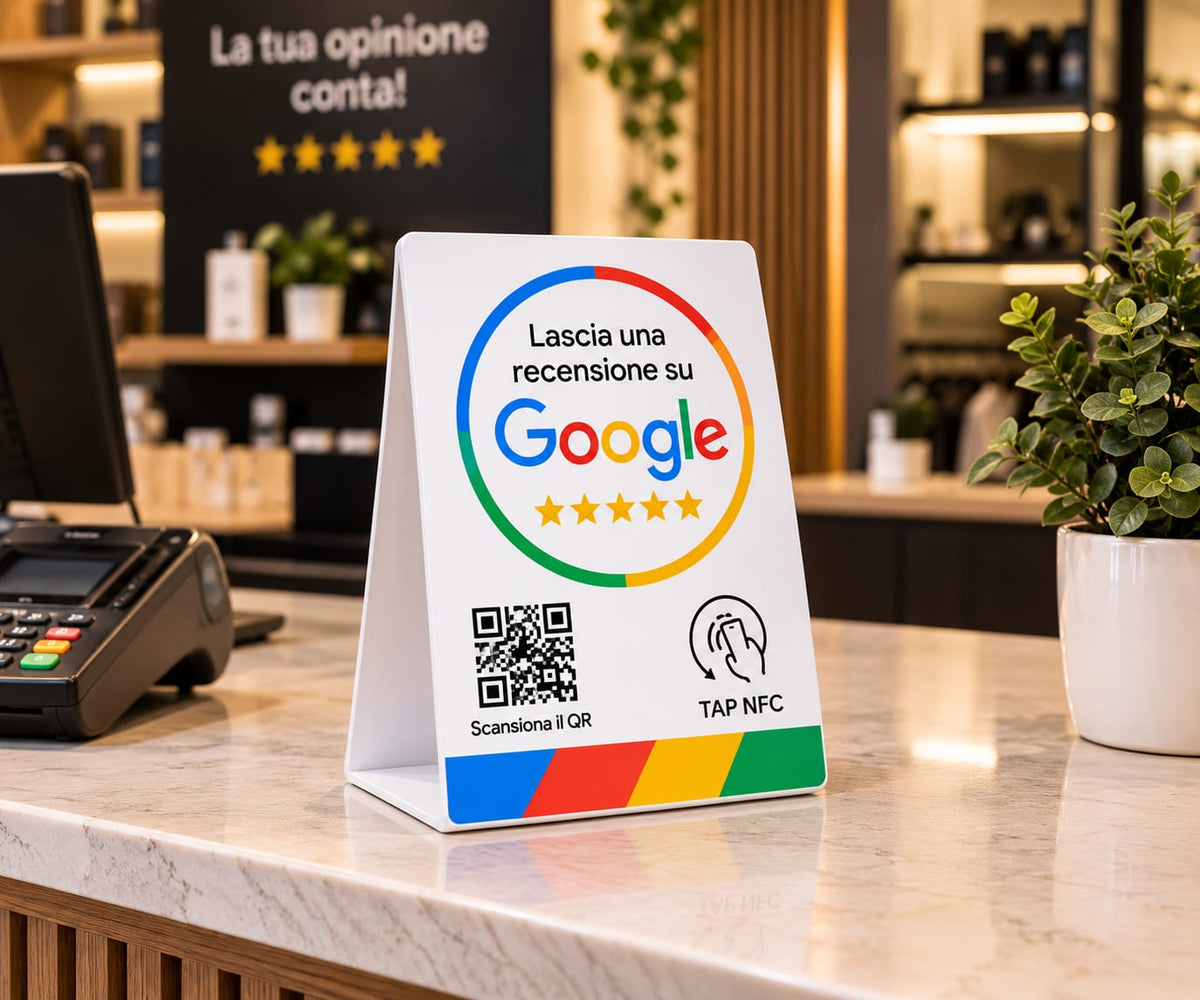 Review Tap Card for Google - NFC e QR